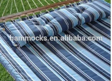 Hammock Quilted Fabric With Pillow Double Size Spreader Bar Heavy Duty Hammock