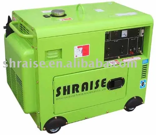 Air cooled silent diesel welder with generator