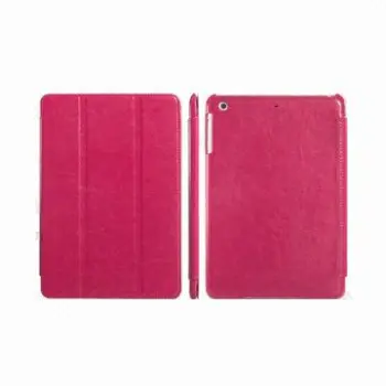 Leather Case for New iPad Mini Retina with Button Wallet Design