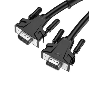 Black 1-30m 15pin SVGA 3+6 VGA Cavo di monitoraggio maschio a maschio per PC HDTV Proiettore di computer