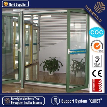 Aluminum Alloy Frame Tempered Glass Price Door Window Accordion