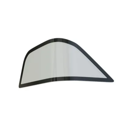 Vehicle lampshade curved glass