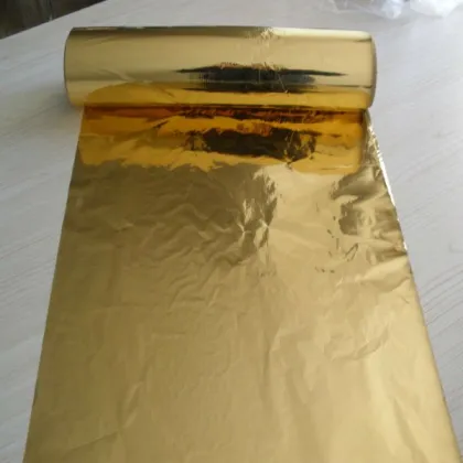 Gold Heat Sealing Pet Metalized Gold Thermal Film