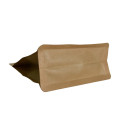 Nieuwe stijl Gerecycleerde kraftpapier Flat Bottom Gusset Coffee Bag