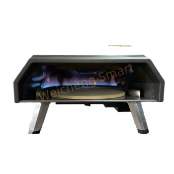 Portable Rotating Gas Pizza Oven for Quick Outdoor Cooking