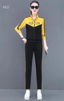 Autumn Fashion Sweater Two-Piece Women's Spring And Autumn Sportswear Suit
