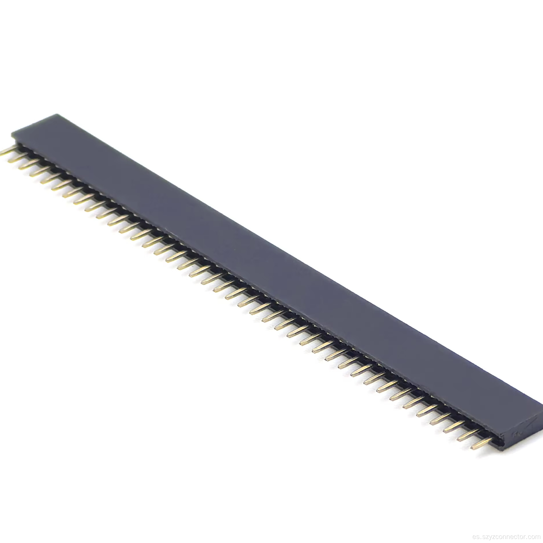 Encabezado femenino de 2.0 mm una fila simple recta 40p