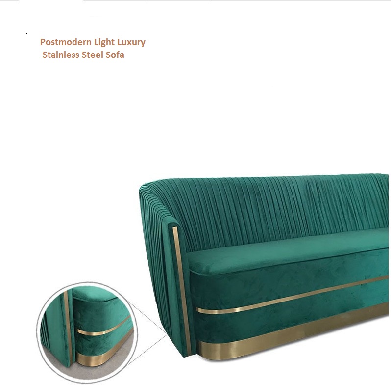 Sofa Minimalisme personnalisé Light Luxury Living Room Sofa pour une petite maison Villa