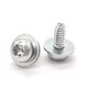 Assembling Screw With Flat Washer Triangular Tooth