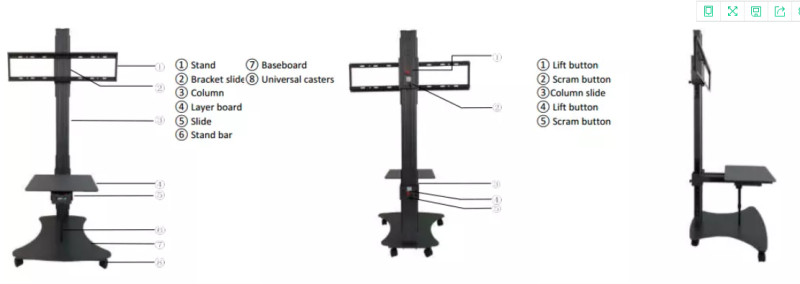 100" screen TV bracket mounting bracket