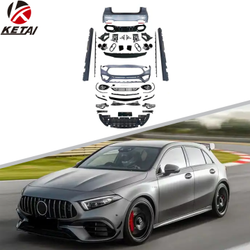Kit tubuh AMG gaya A45 berkualitas tinggi untuk benz w177 hatchback 2019-2022