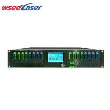 1550nm 16*23dBm High Power Optical Fiber Amplifier 2U EDFA with WDM