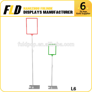 Transparent advertising display plastic price display stand