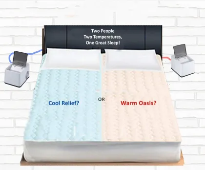 Heating and Cooling Pillow Mattress Topper System