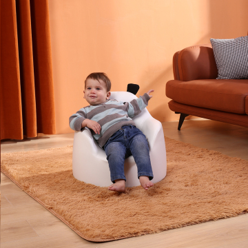 Soft Kids' Furniture: White Cute Animal Pattern Cartoon Sofa Chair & Foam for Youngsters