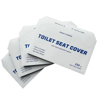 Wholesale Bulk Pack of 250 Disposable Flushable Toilet Seat Covers - Virgin Pulp, 42*36cm, Suitable for Hotels, Restaurants, and Households - Customizable ODM & OEM Options Available