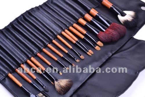 18 pcs makeup brushes sets with red wood handle