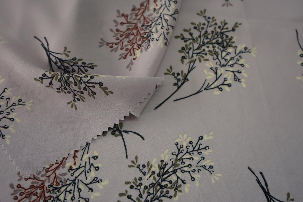 Moss Crepe High Twist Fabric