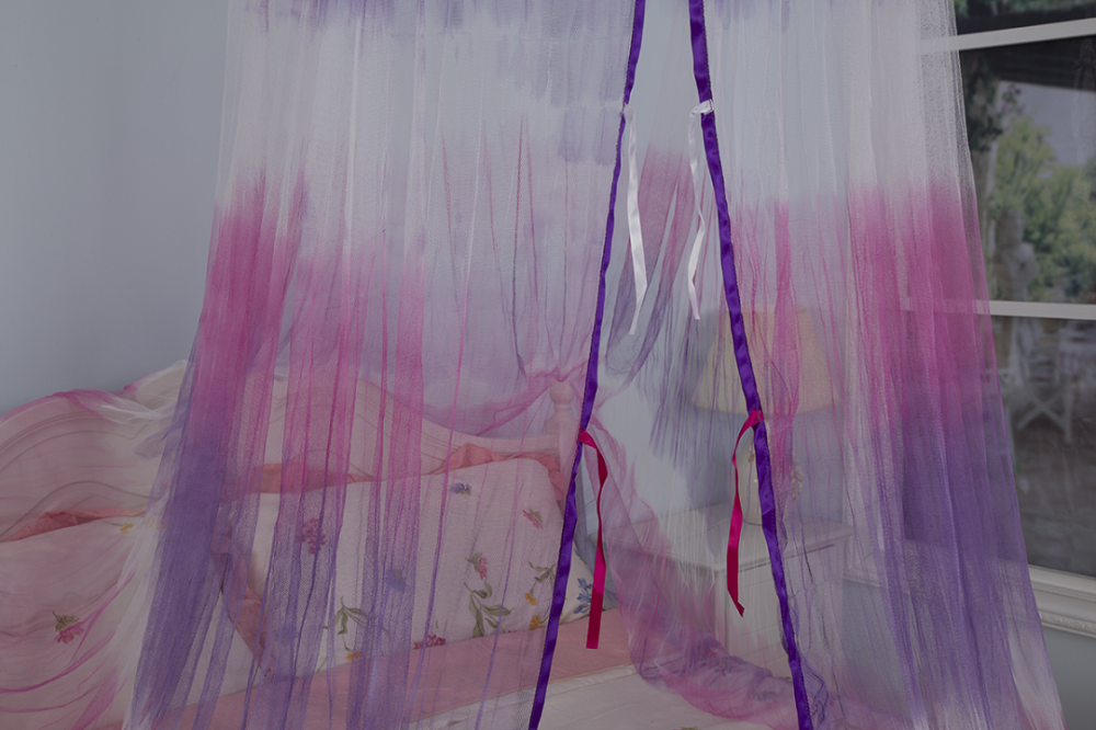 Hanging Girls Bed Canopy Tie Dye Mosquito Net