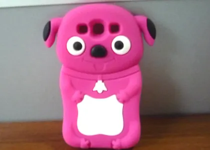 Pink Dog Samsung Galaxy Siii I9300 Silicone Covers Cases