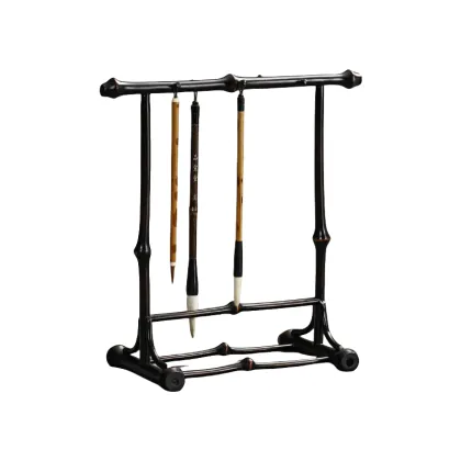 Elegant Qiongzhu Bamboo Calligraphy Brush Rack