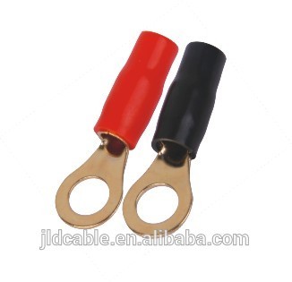 Hot sale High competition black and red 0GA to 8GA ring terminal for speaker China OEM factory