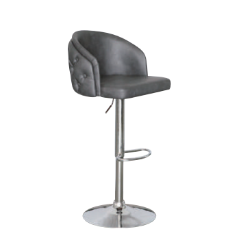 Swivel Bar Stools with Retro PU Leather, Adjustable Height, and Black Metal Base