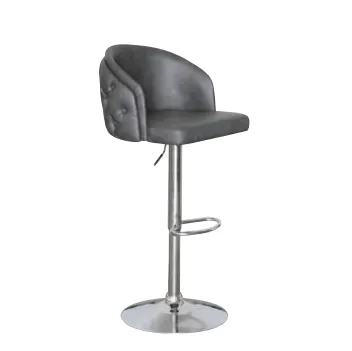 Swivel Bar Stools with Retro PU Leather, Adjustable Height, and Black Metal Base