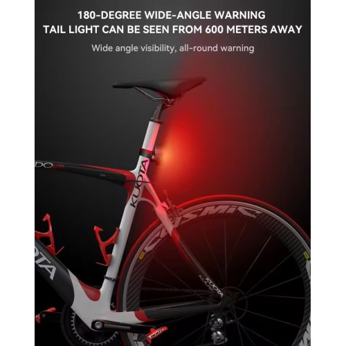 સાયકલ બુદ્ધિશાળી બ્રેક પૂંછડી પ્રકાશ ક ob બ મોટા છિદ્ર સીટ ગાદી પૂંછડી પૂંછડી લાઇટ બાઇક લાઇટ