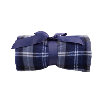 Plush Fleece Blanket Plaid Polyester Throw Blanket Soft Cozy Woven Blanket Supplier