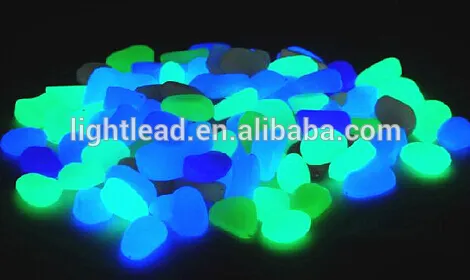 night glow artificial plastic pebble
