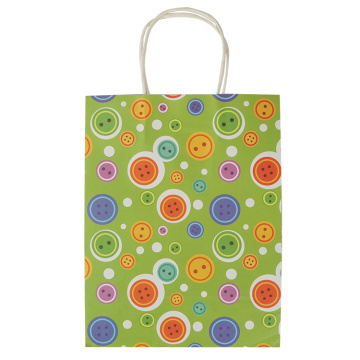 Eco-Friendly Short Handle Kraft Shopping Paper Bag