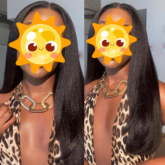 Cheap 150% Density Thick Mink Brazilian Remy Black Human Hair 4X4 Closure 30 Inches Straight Wigs With Lace Closure