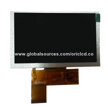 5-inch TFT LCD Module with 480x272 Resolution and 120.7 x 75.8mm Outline Size and 40 Pins