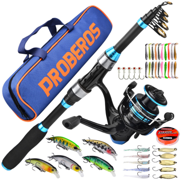 44-Piece Comprehensive Fishing Kit: Telescopic Rod and Reel Combo for Versatile Angling in Lakes, Rivers, Streams, and Beyond