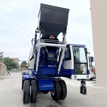 Self Loading Drum Concrete Mixer for Construction Works
