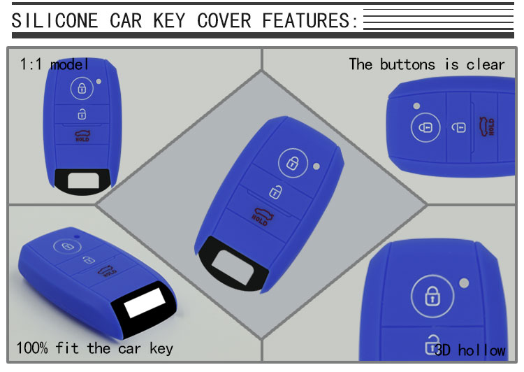 KIA silicone car key case