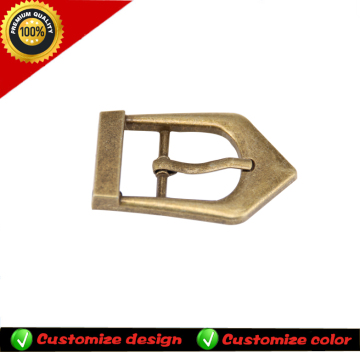 square type decorative metal pin shoe buckle