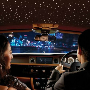 Iluminação de fibra ótica de teto para carros