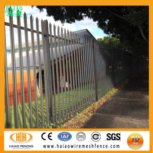 Factory sale powder coated hot dip galvanized palisade fence