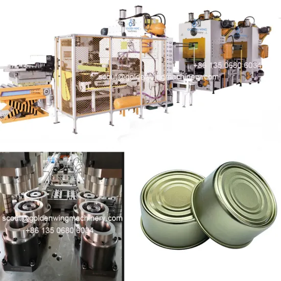 Seafood sardine round cans making machinery production line