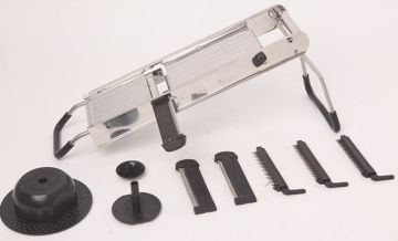 Abs, Stainless Steel Mandolin Vegetable Slicer Machine With 5 Sharp - Blade Cutters