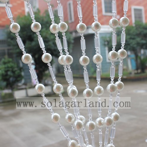 Elegant Living Room Acrylic Pearl Bead Curtain