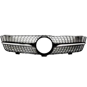 CLS W219 Grille ABS Diamond Face Front Grille for Mercedes Benz CLS W219 LCI 2009-2011 Bumper Grille