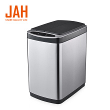 JAH rectangle butterfly open trash can