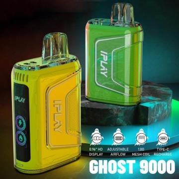 iPlay Crystal Legend 9000 Puffs قابلة للتصرف vape جراب