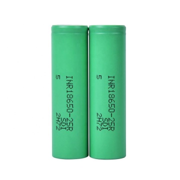 25R 18650 Batterie 2500mAh 3,7 V wiederaufladbares Lithium -Ion für Samsung