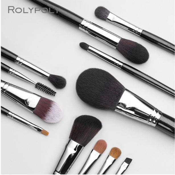 Eyelash Makeup Brush Set With Black Hair