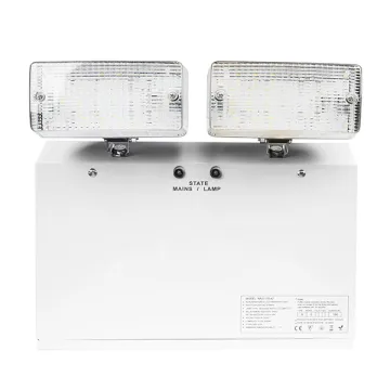 2x6W LED Emergency Double-headed Lamps Wall Mounted