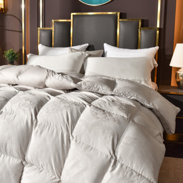 White Duck Goose Down Duvet Set for Star Hotel Bedding - 100% Cotton Fabric